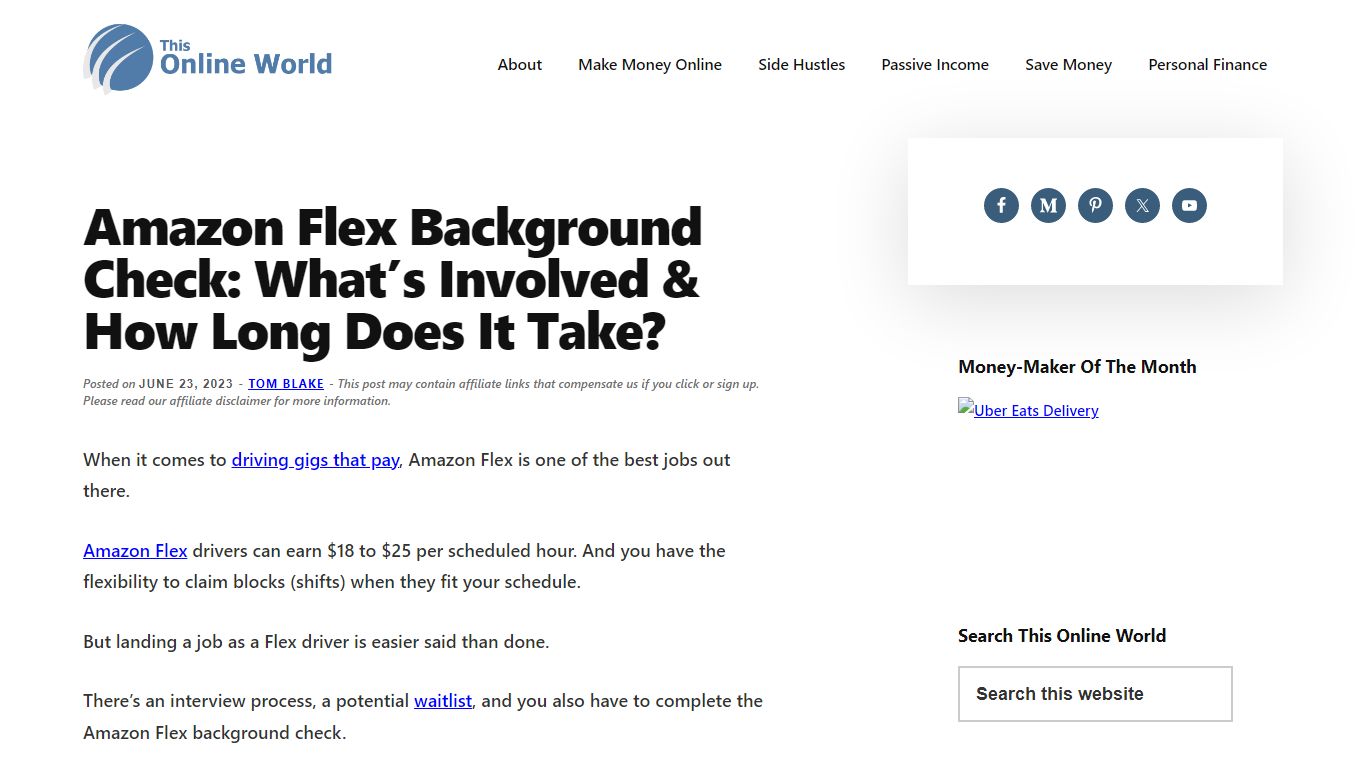 Amazon Flex Background Check: The Ultimate Guide For Gig Workers
