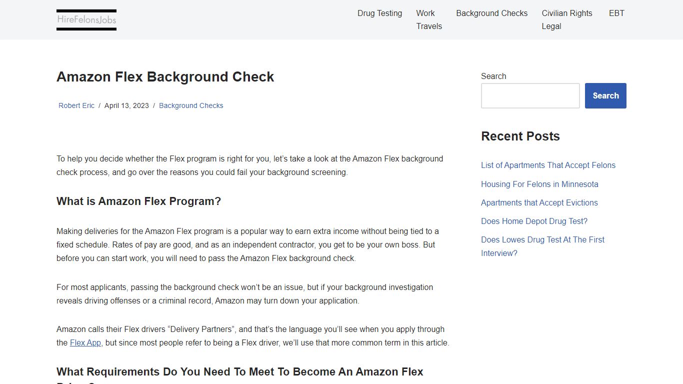Amazon Flex Background Check How Long? 2023 (Full Guide) - Hire Felons